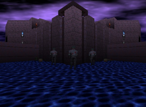 Doom 64 level image: First-person view (FPV)