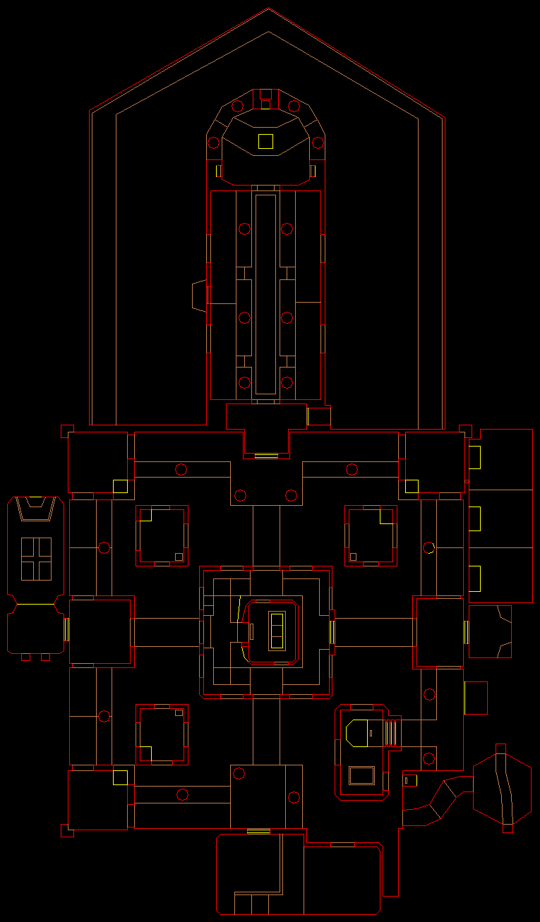 PlayStation Final Doom level 10, PARADOX: Level map