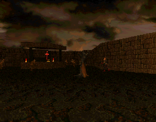 PlayStation Final Doom level 15, HUMAN BARBECUE: Start screen