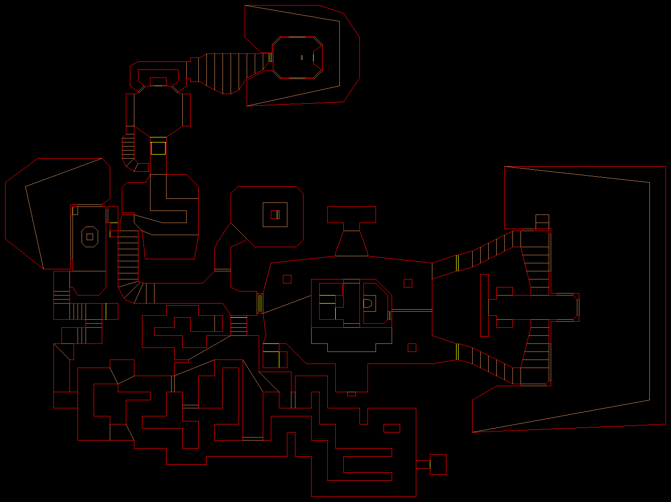 PlayStation Doom level 2, PLANT: Level map