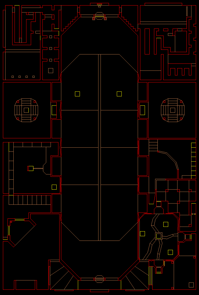 PlayStation Final Doom level 5, CATWALK: Level map